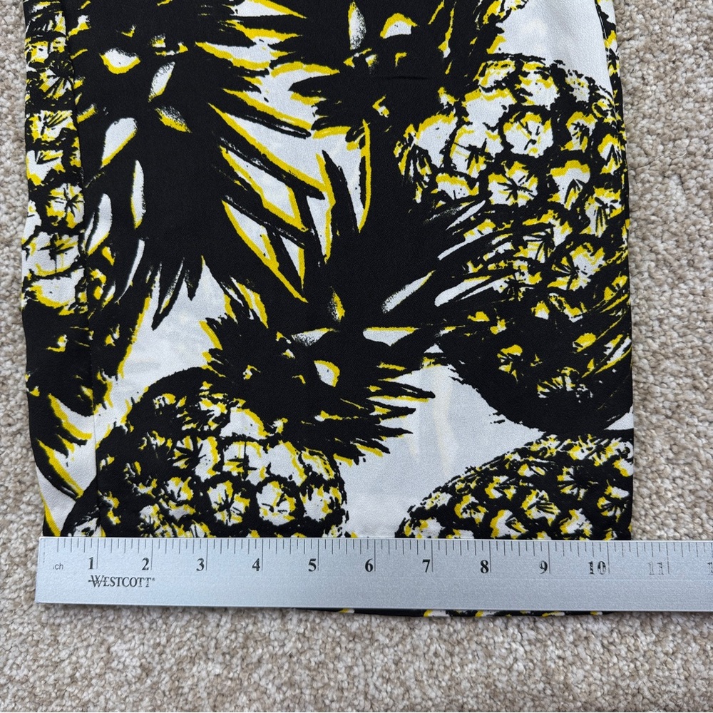 Tropical Pineapple Print Pants Womens size Small - Picture 7 of 8